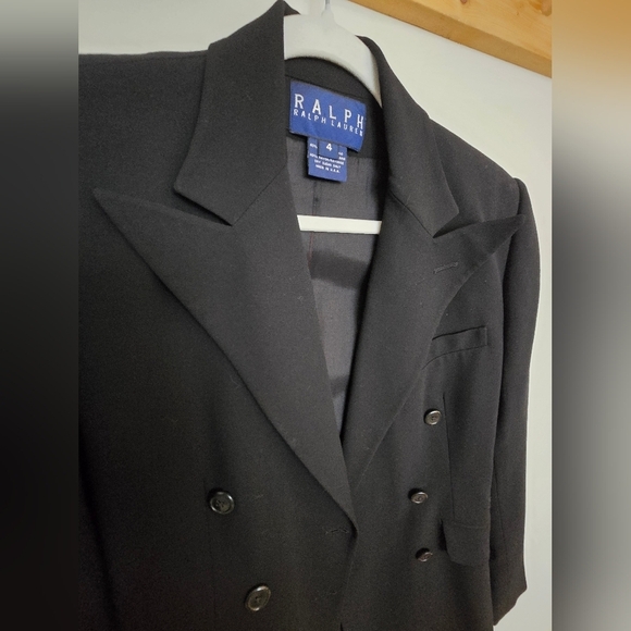 Ralph Lauren Vintage long black blazer preppy classic designer | 4 - Picture 9 of 9